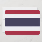 Patriotic  invitations with Flag of Thailand (Dos)