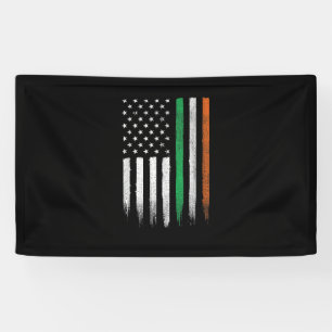 Patriotic Irish American Flag Ireland St. Patrick' Spandoek