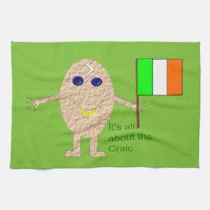Patriotic Irish Egg Kitchen Towel Theedoek