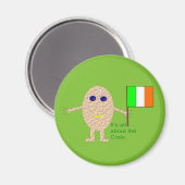 Patriotic Irish Egg Magnet Magneet (Voorkant / Achterkant)