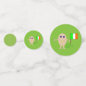 Patriotic Irish Egg Personalized Confetti (Achterkanten)