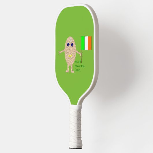 Patriotic Irish Egg Pickleball Paddle (Links)