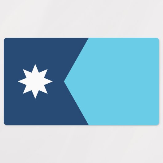 Patriotic labels with flag of Minnesota (Design 1)