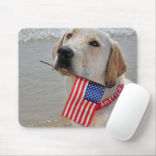 Patriotic Labrador Retriever Muismat