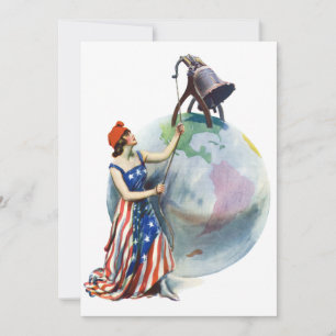  Patriotic Lady Liberty Magazine Hoesje Art