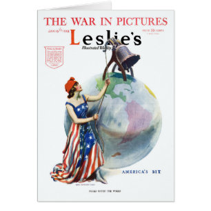  Patriotic Lady Liberty Magazine Hoesje Art