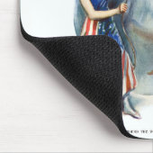 Patriotic Lady Liberty Magazine Hoesje Art Muismat (Hoek)