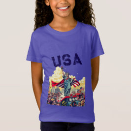 Patriotic Liberty Parade – Vintage 4 juli Verenigd T-shirt