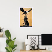 Patriotic Lion en Eagle America Poster (Thuiskantoor)