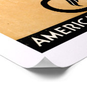 Patriotic Lion en Eagle America Poster (Hoek)