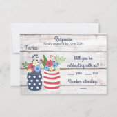 Patriotic Love II Rustic Quatrième Juillet Réponse (Devant)