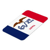 Patriotic magnet flexible avec Iowa flag (Côté Gauche)