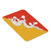 Patriotic magnet flexible with flag of Bhoutan (Côté Droit)