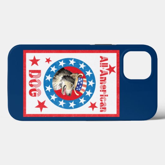 Patriotic Malemute Case-Mate iPhone Case (Achterkant (horizontaal))