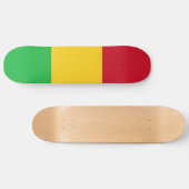 Patriotic Mali Flag Skateboard (Horizontaal)