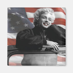 Patriotic Marilyn Magneet