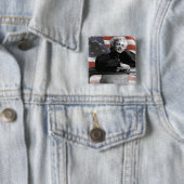 Patriotic Marilyn Vierkante Button 5,1 Cm (In situ)