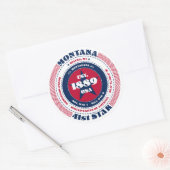 Patriotic Montana Circle Design Sticker (Envelop)