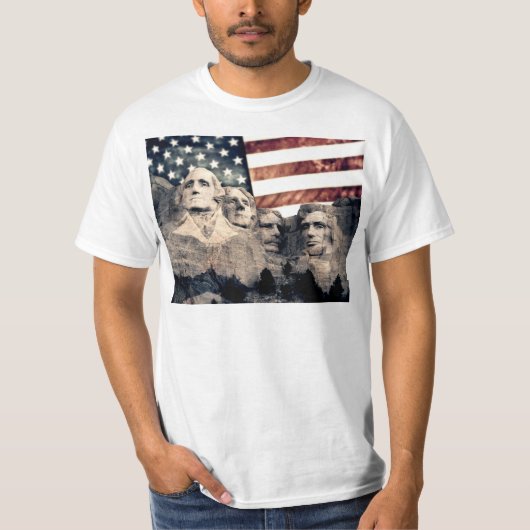 Patriotic Mount Rushmore T-shirt (Voorkant)