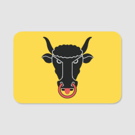 Patriotic name tag with flag of Uri, Switzerland