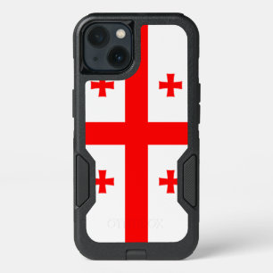Patriotic OtterBox iPhone 13 Hoesje, Georgia Vlag