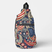 Patriotic Paisley Sling Bag (Voorkant)
