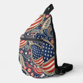 Patriotic Paisley Sling Bag (Rechterhoek)