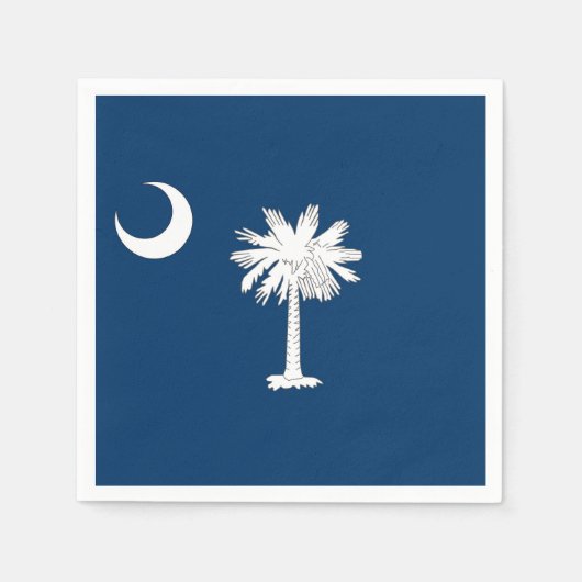 Patriotic paper napkins with South Carolina flag Servetten (Voorkant)