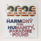 Patriotic Peace Decal Legpuzzel (Verticaal)