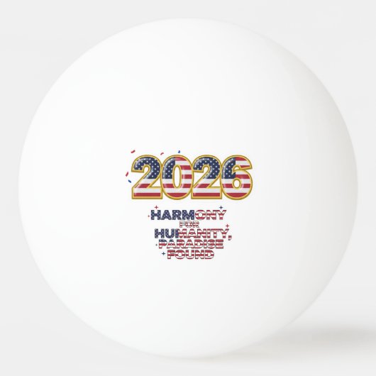 Patriotic Peace Decal Pingpongballen (Voorkant)