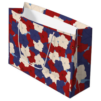 Patriotic Petunias Large Gift Bag Groot Cadeauzakje