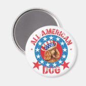 Patriotic Poodle Magneet (Voorkant / Achterkant)