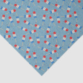 Patriotic Popsicles Paper Plates Tissuepapier (Detail)