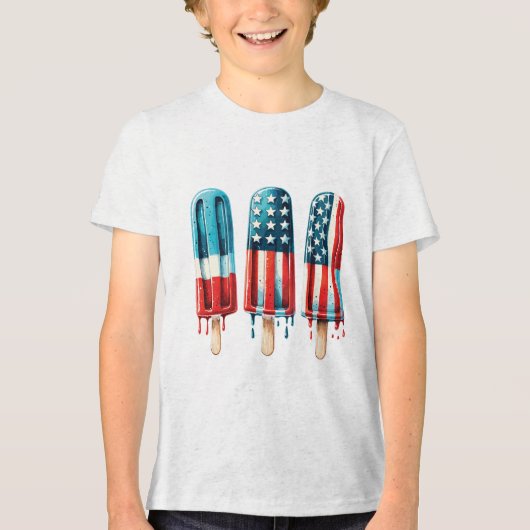 Patriotic Popsicles T-shirt (Voorkant)