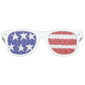 Patriotic Pride Retro Zonnebril (Voorkant)