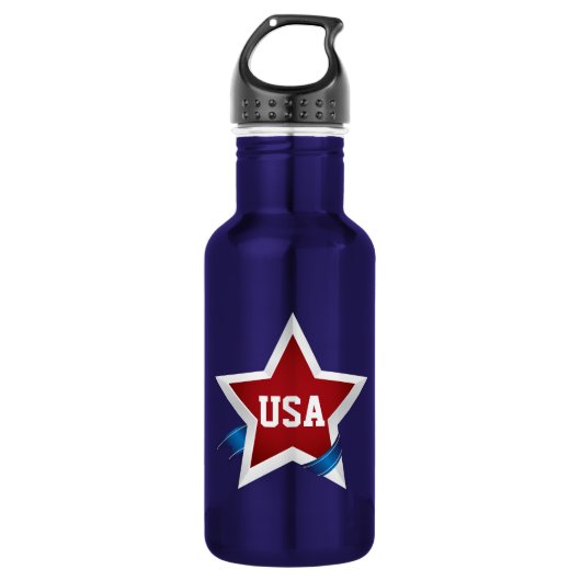 Patriotic Pride Verenigde Staten Waterfles (Voorkant)