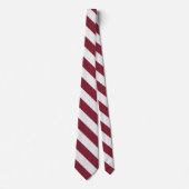 Patriotic Red and White Striped Stropdas (Voorkant)