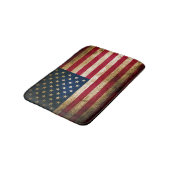 Patriotic Rustic American Flag Badmat (Gekanteld)
