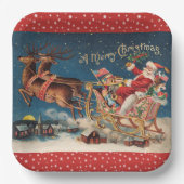 Patriotic Santa Papieren Bordje (Voorkant)