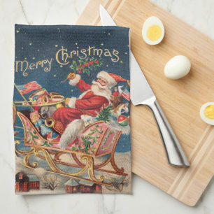 Patriotic Santa Theedoek