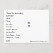 Patriotic Save the Date Briefkaart (Achterkant)