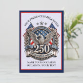 Patriotic Semiquincentennial Kaart (Staand voorkant)