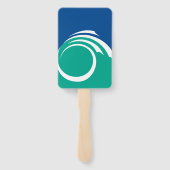 Patriotic set of hand fans with flag of Ottawa Handwaaier (Achterkant)