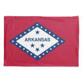 Patriotic Single Pillowcase flag of Arkansas, Vere Kussensloop (Achterkant)