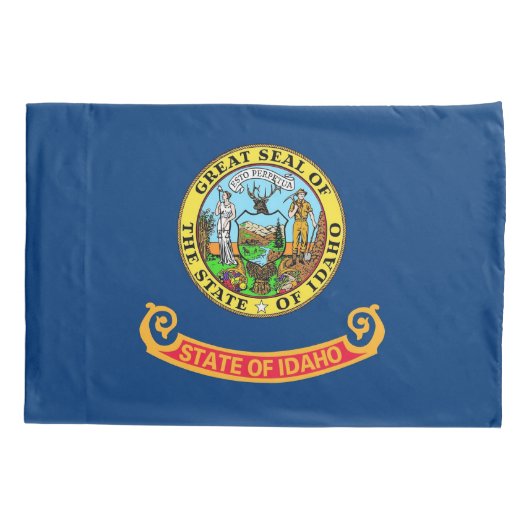 Patriotic Single Pillowcase flag of Idaho (Verenig Kussensloop (Achterkant)