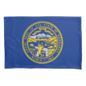 Patriotic Single Pillowcase flag of Nebraska, VS Kussensloop (Voorkant)