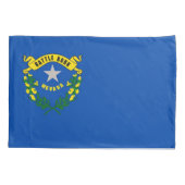 Patriotic Single Pillowcase flag of Nevada, USA Kussensloop (Achterkant)