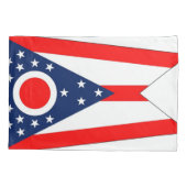 Patriotic Single Pillowcase flag of Ohio, VS Kussensloop (Achterkant)