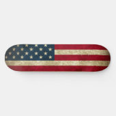 Patriotic Skateboard avec le drapeau américain (Horz)