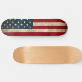 Patriotic Skateboard avec le drapeau américain (Horz)